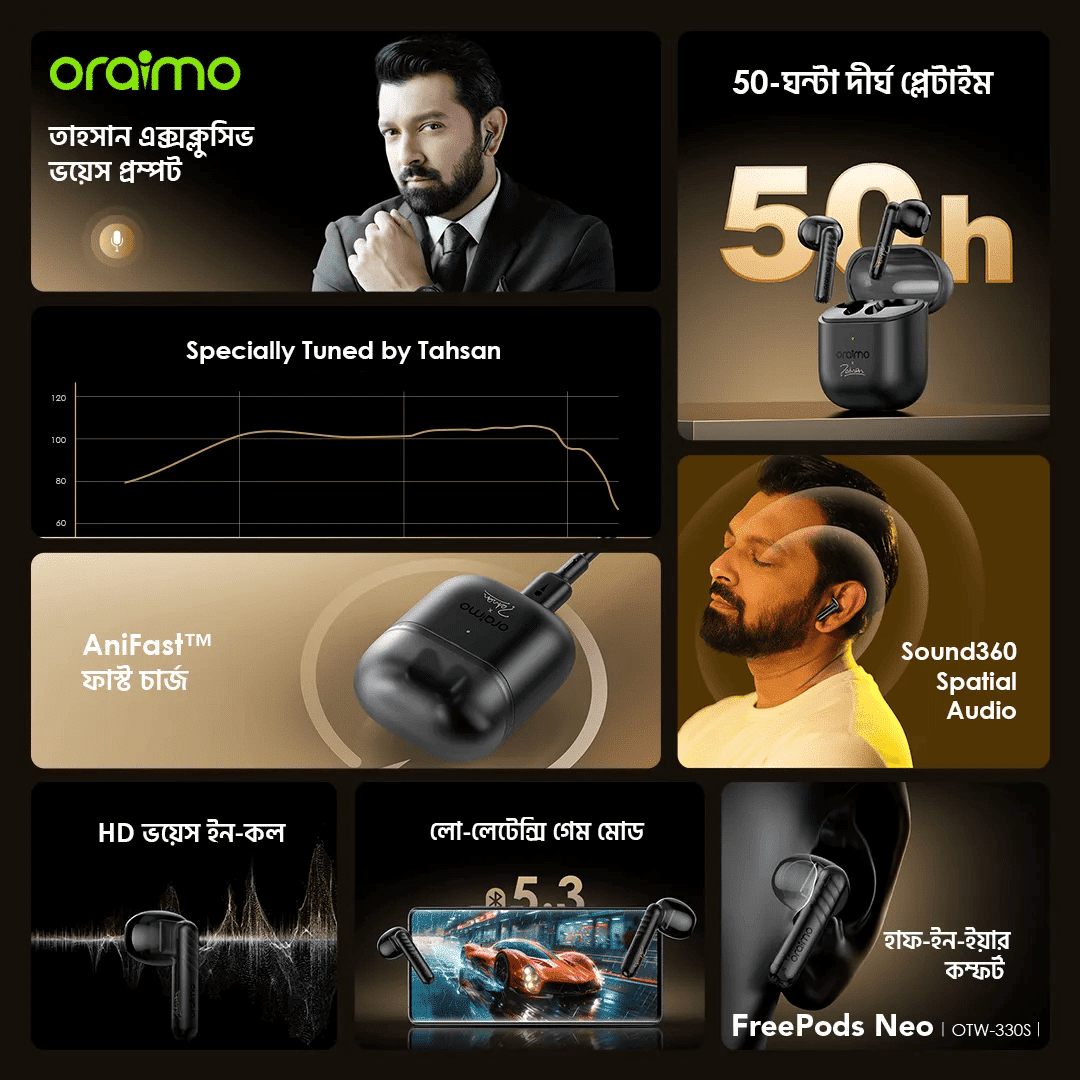 Oraimo FreePods Neo OTW 330S TWS Earbuds 1
