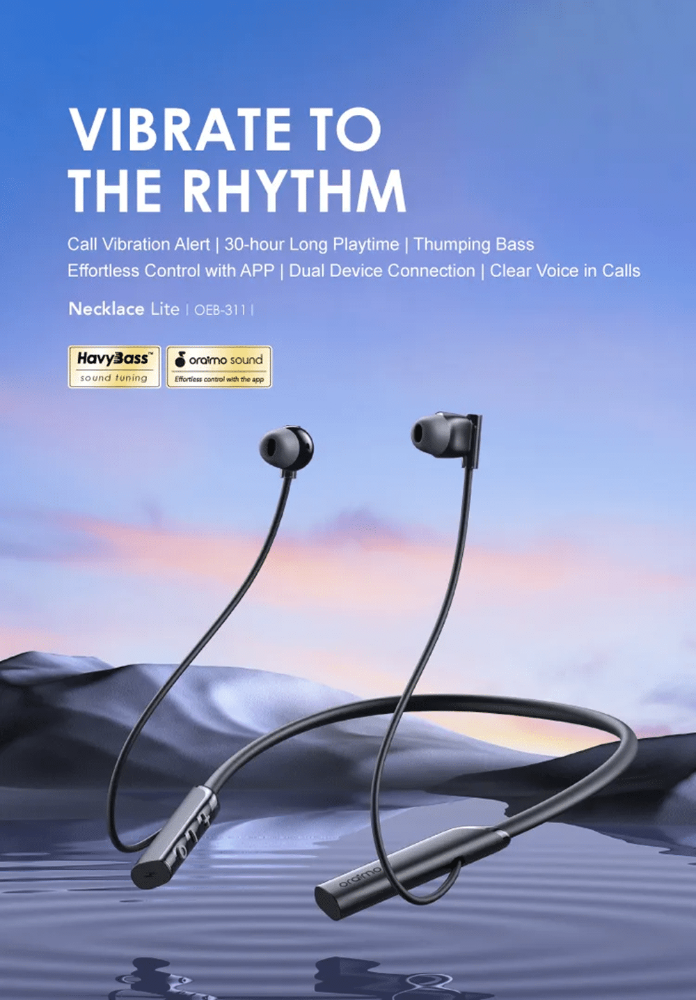 Oraimo OEB 311 Necklace Lite ENC with Vibration Wireless Neckband 1