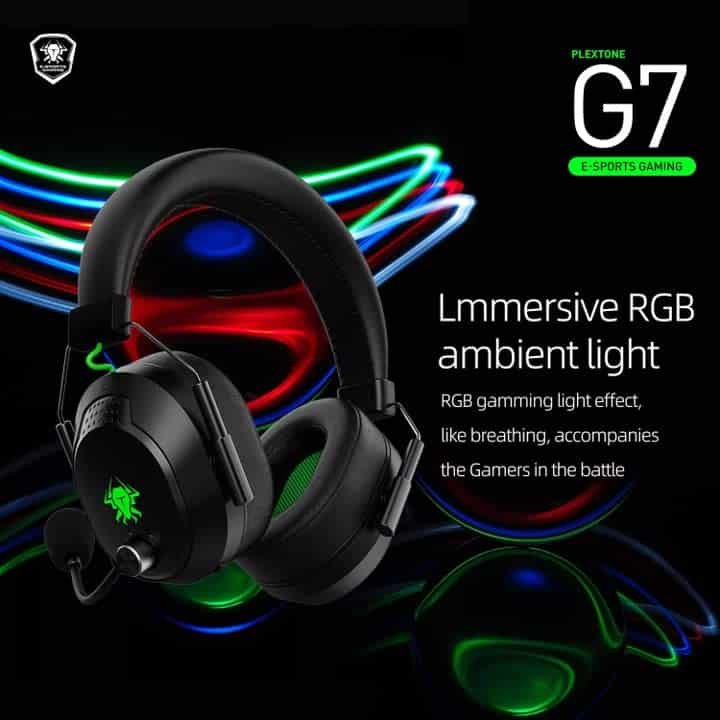 PLEXTONE G7 RGB 50mm Drivers ENC Gaming Headphones 1