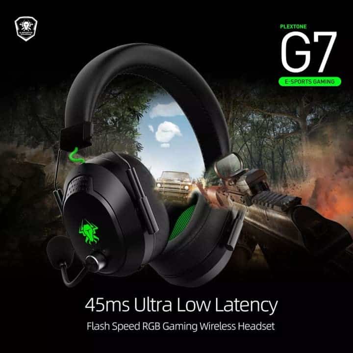 PLEXTONE G7 RGB 50mm Drivers ENC Gaming Headphones 9