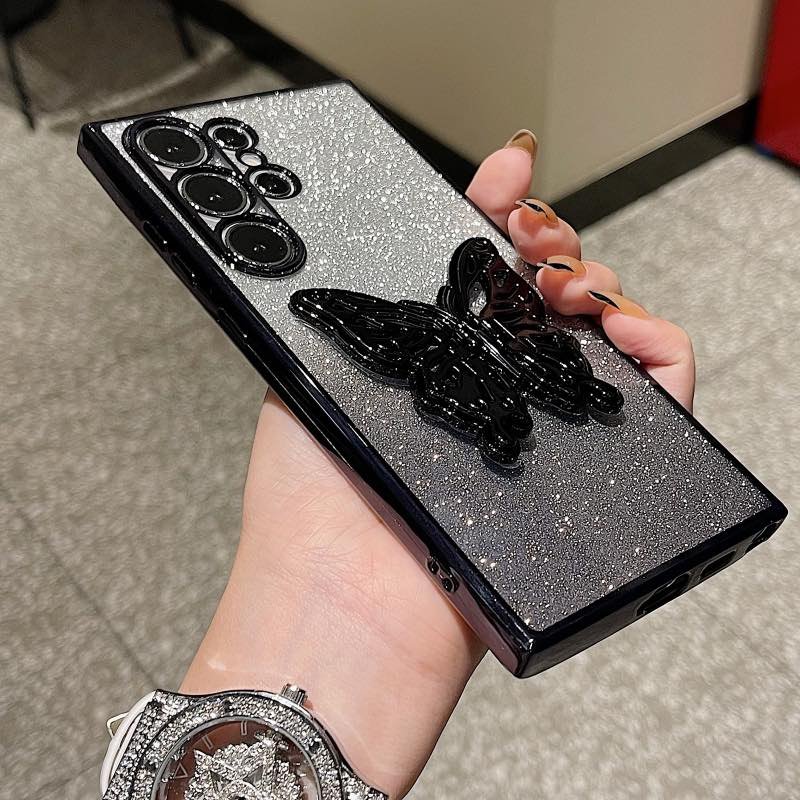 Premium Giliter Butterfly Stand Case For Samsung 1