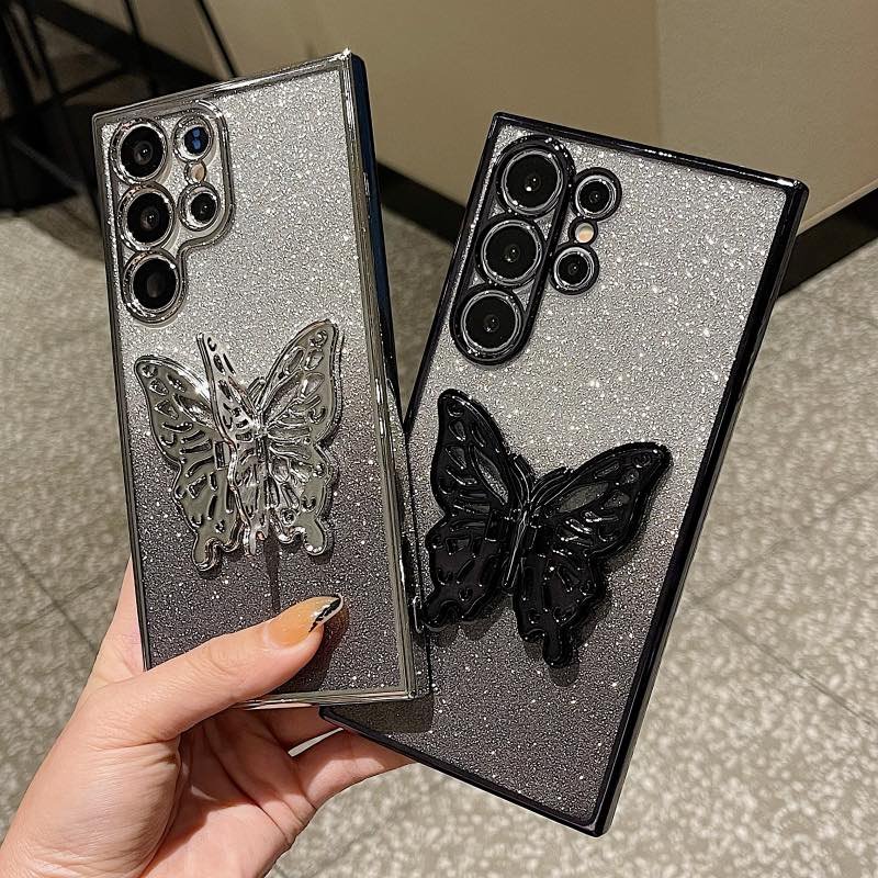 Premium Giliter Butterfly Stand Case For Samsung 2