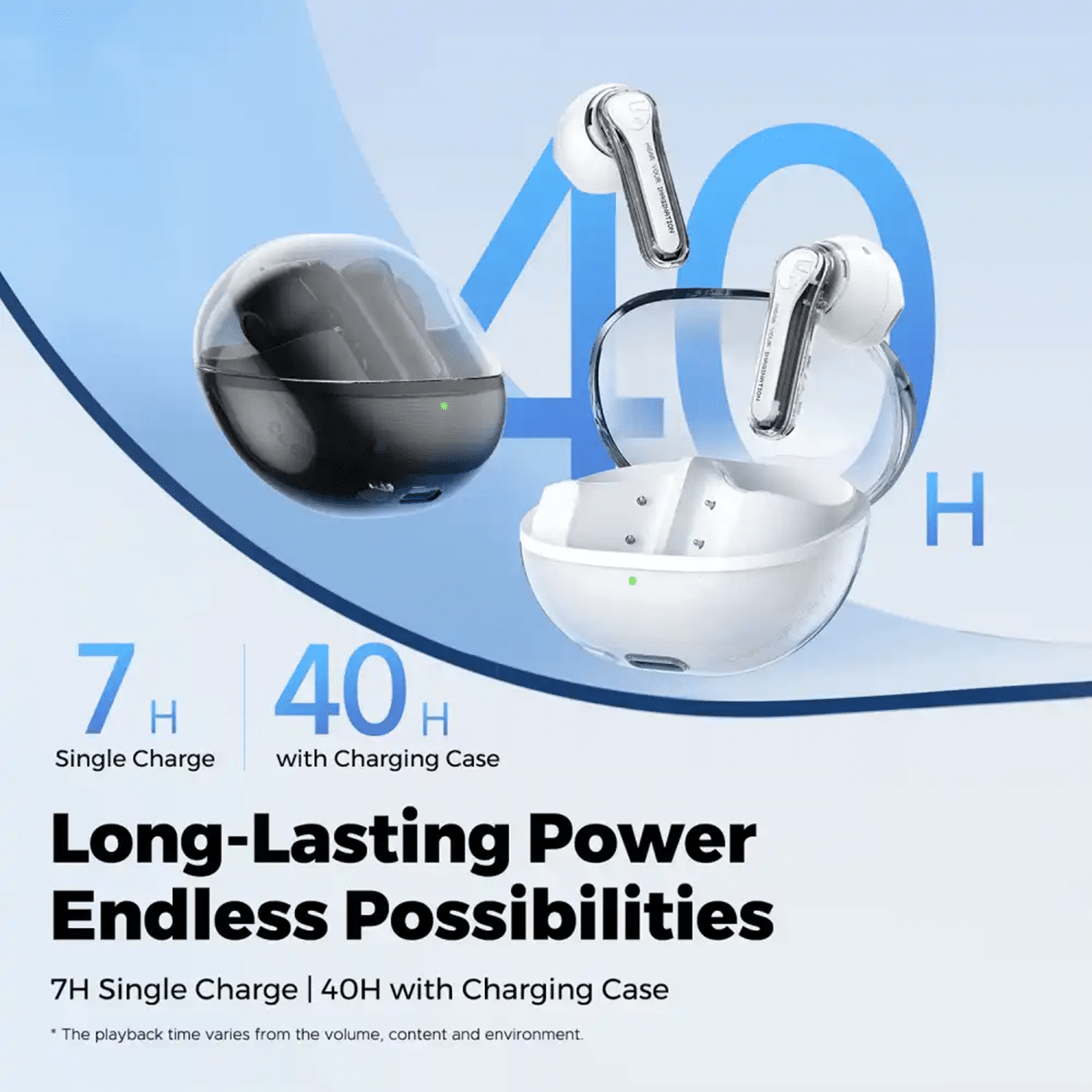 SoundPEATS Clear Wireless Earbuds 1