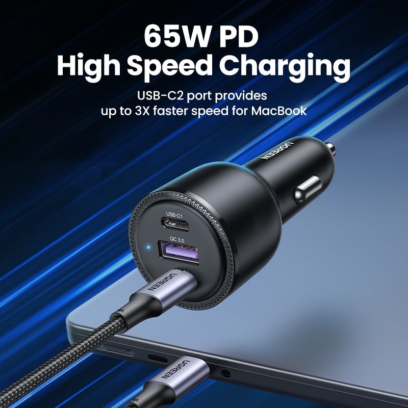 UGREEN 69W USB C Car Charger 1