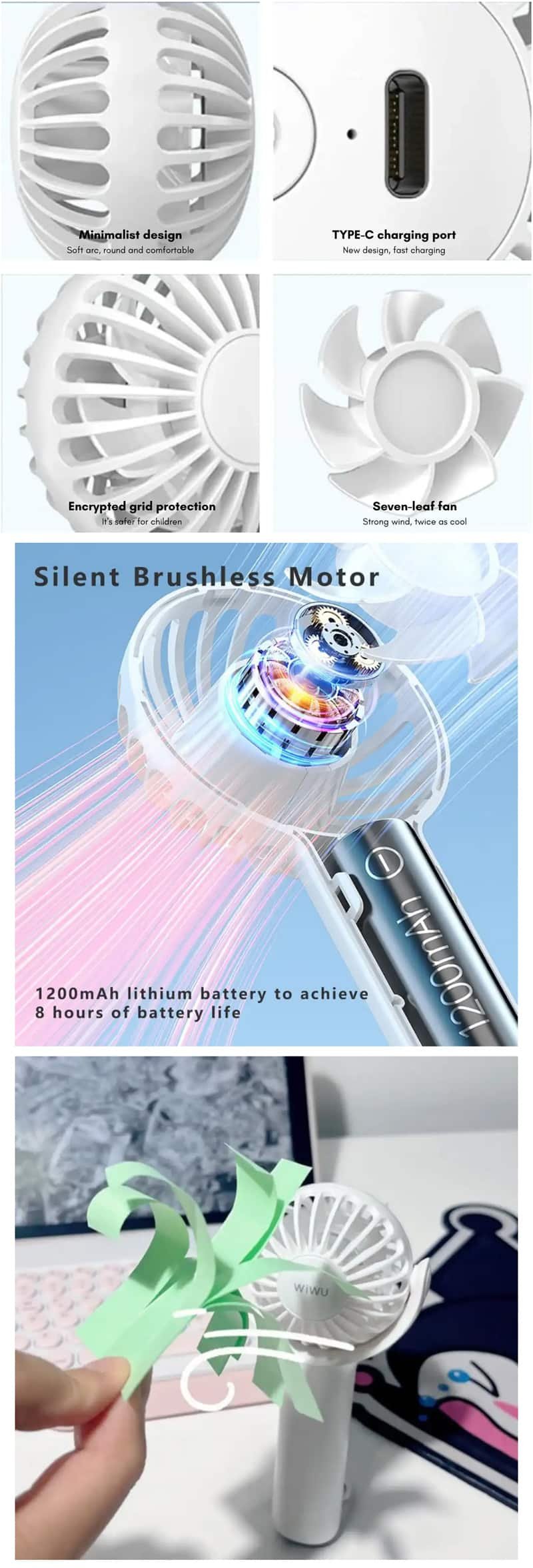 WiWU Bubble Wi FS08 Handheld Fan 2