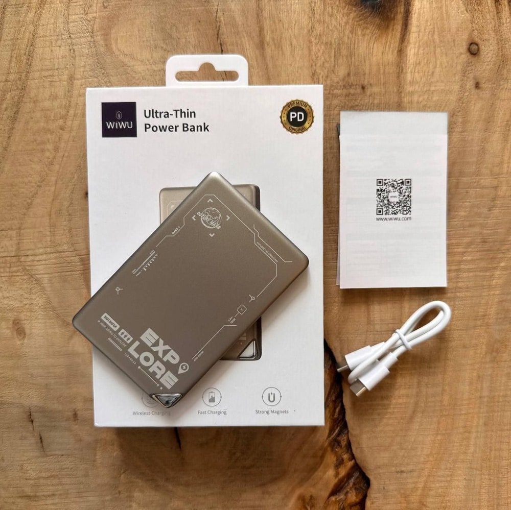 WiWU Ultra Thin Magnetic Wireless 5000mAh Powerbank 2