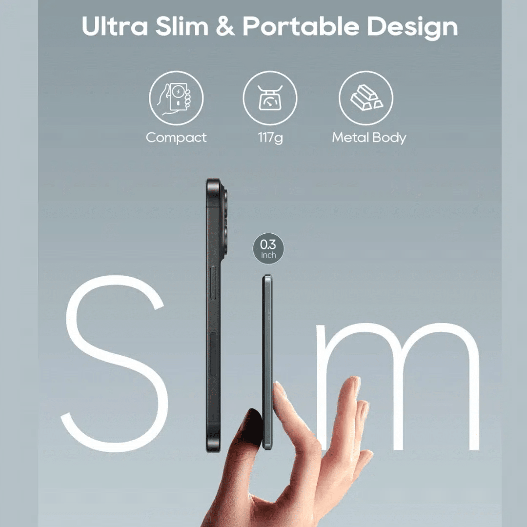 WiWU Ultra Thin Magnetic Wireless 5000mAh Powerbank 3