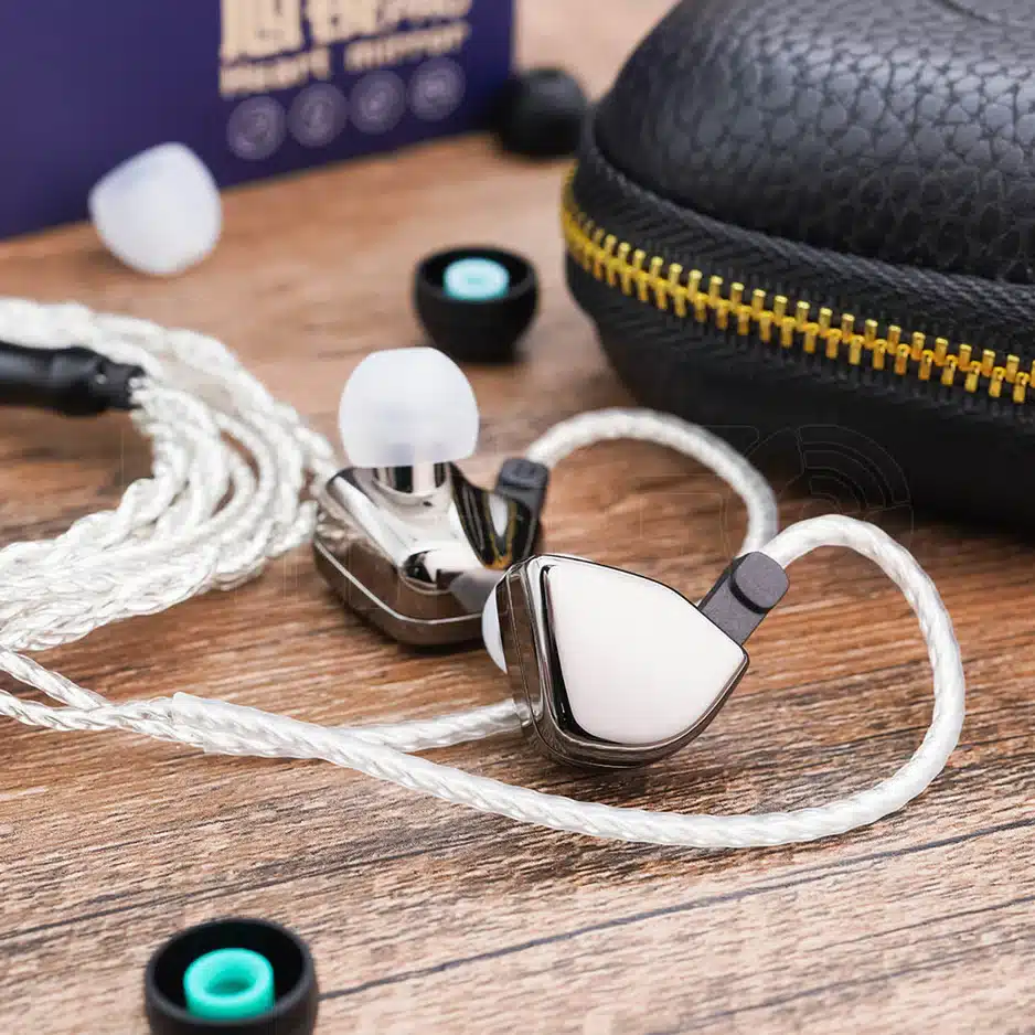 hzsound heart mirror pro 10mm dynamic driver in ear monitors with mic 2pin connectors hifigo