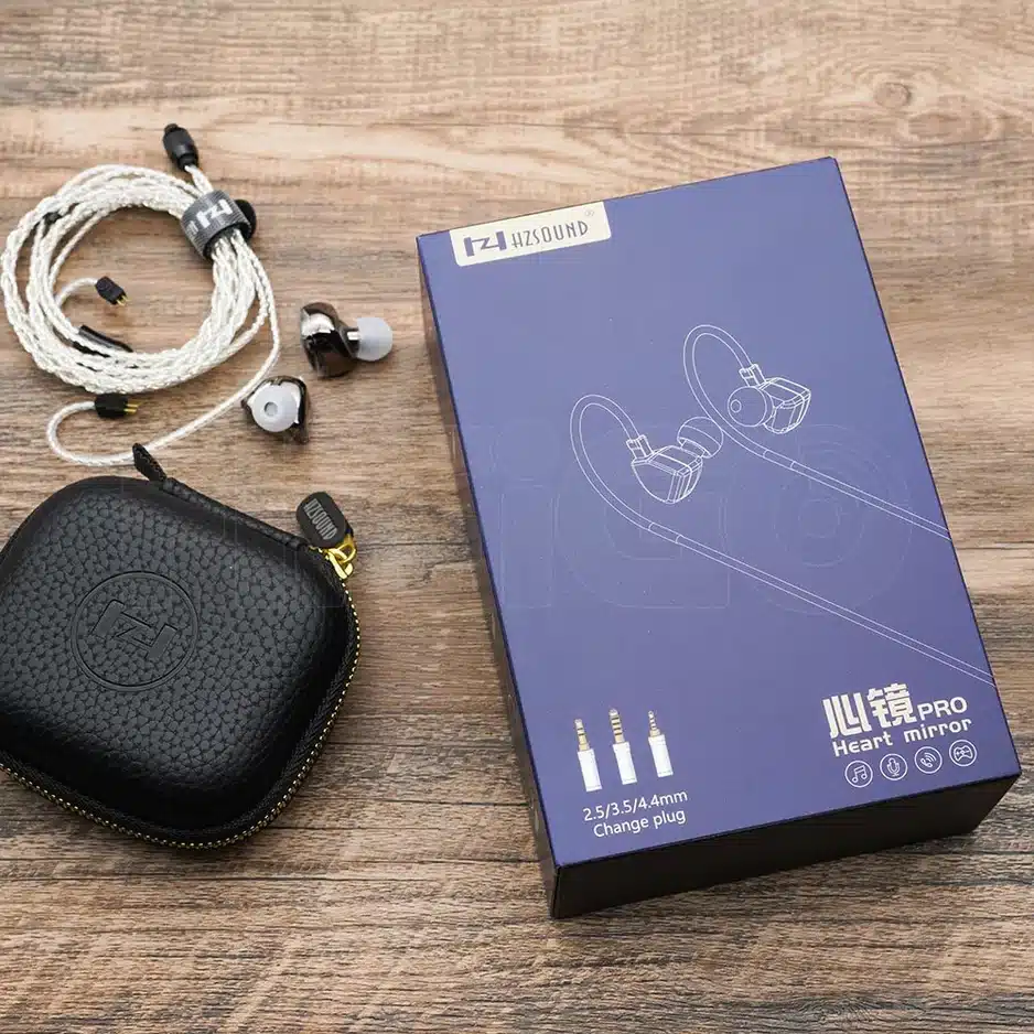 hzsound heart mirror pro 10mm dynamic driver in ear monitors with mic 2pin connectors hifigo