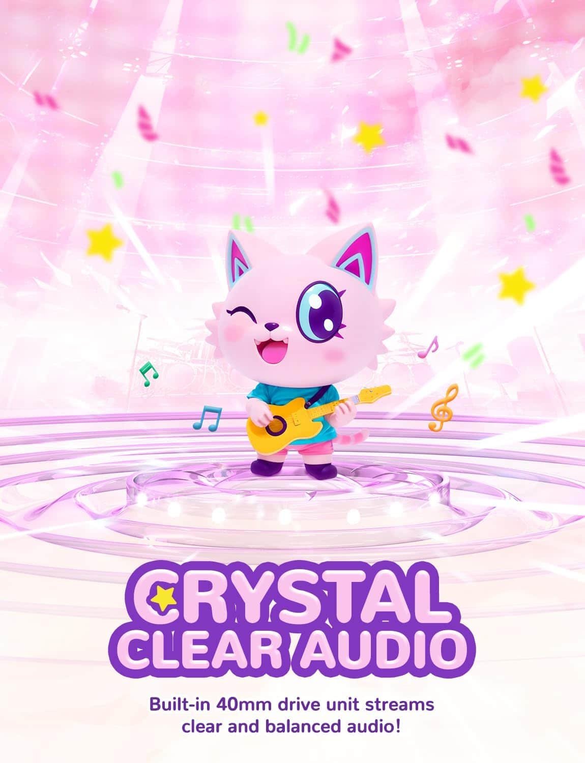 iClever HS25 Cat Ear Kids Headphones 3