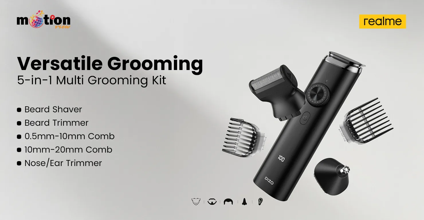 936 Realme Dizo Trimmer Kit Pro 5 in 1 Multi Grooming Kit 1