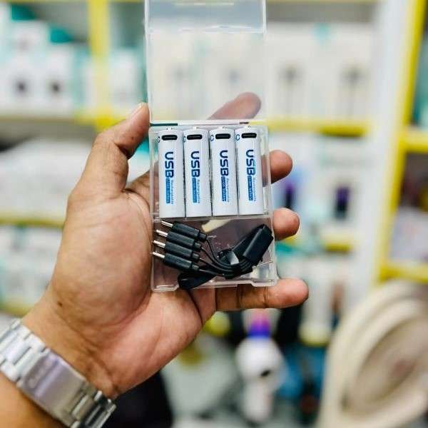 AiVR USB Rechargeable Type C Batteries AAA AA 4 pcs 1