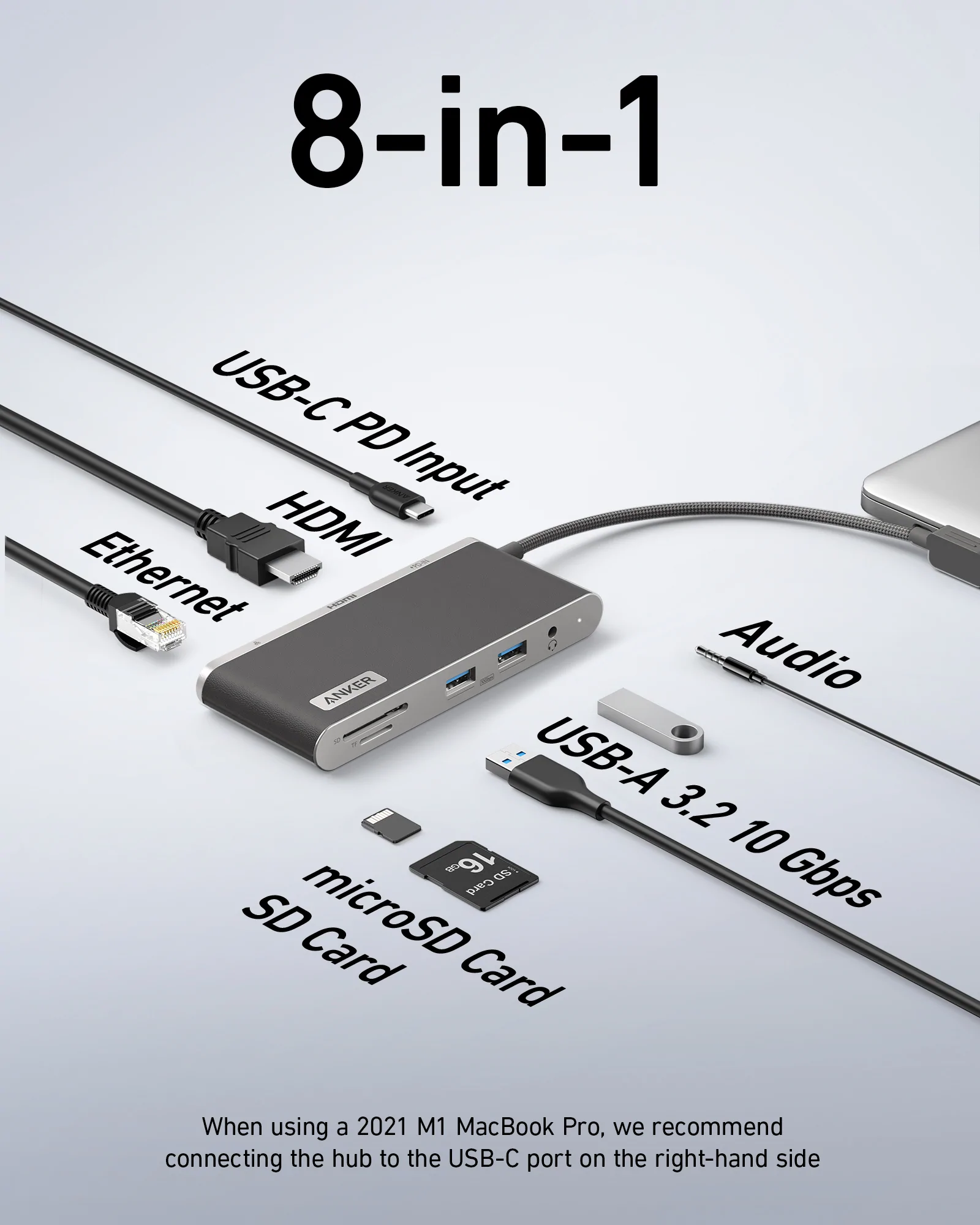 Anker 633 USB C Hub 8 in 1 A8382 1