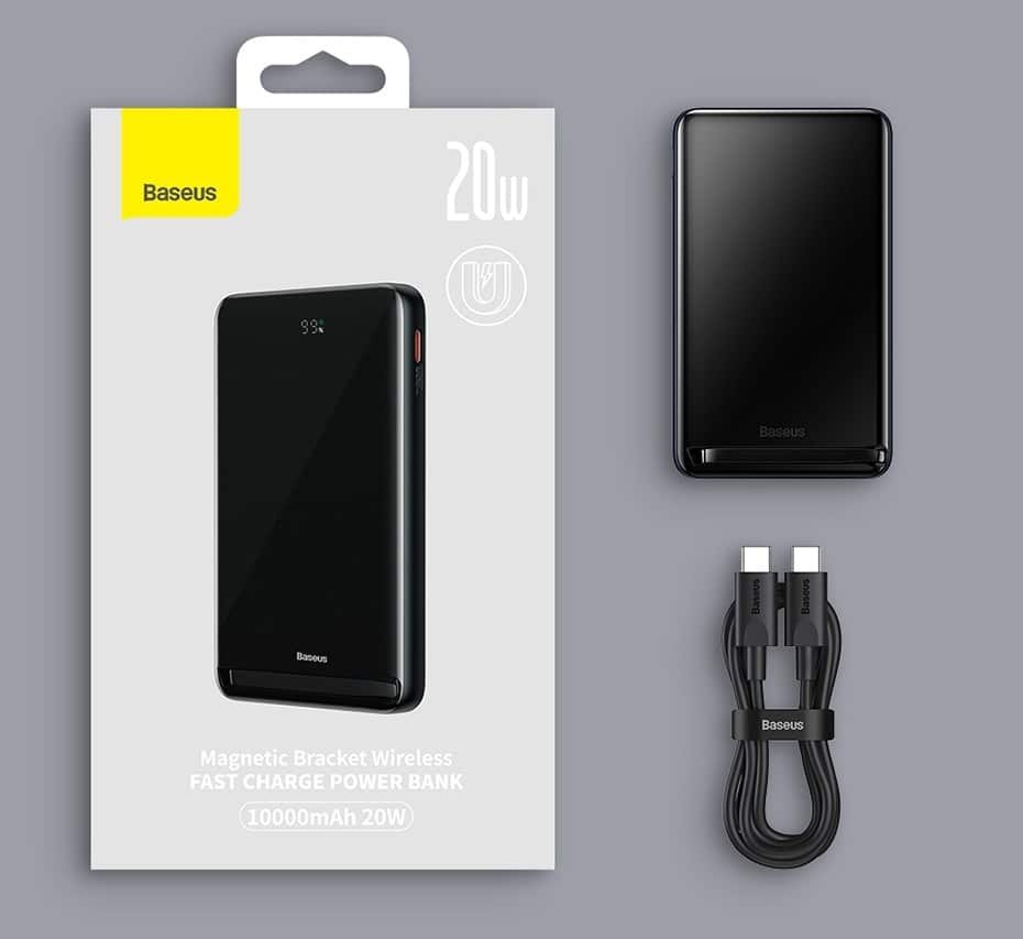 Baseus 10000mAh 20W Magnetic Bracket Wireless Fast Charge Power Bank 2