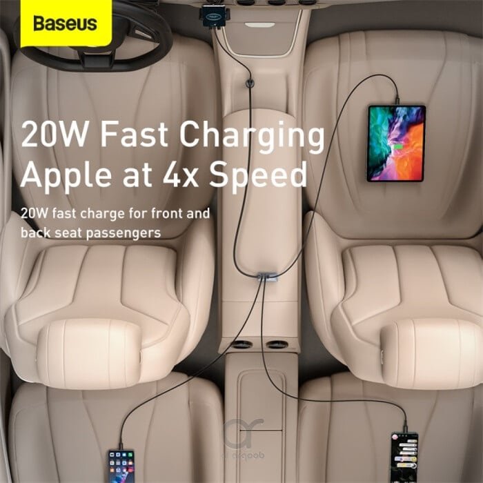 Baseus 120W USB Type C Car Charger 2