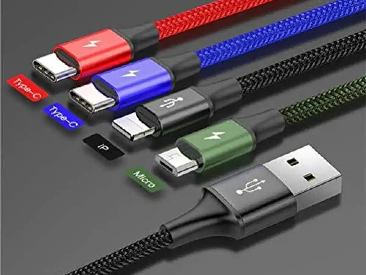 Baseus 4 in 1 Rapid Series Cable 2x Type C Lightning Micro USB 1