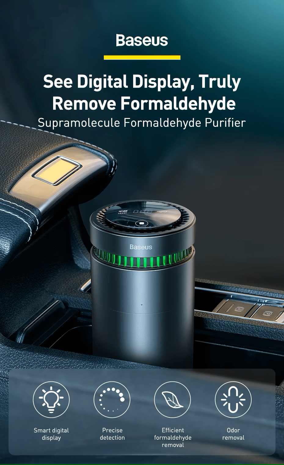 Baseus ACJHQ01 01 Supramolecule Formaldehyde Purifier