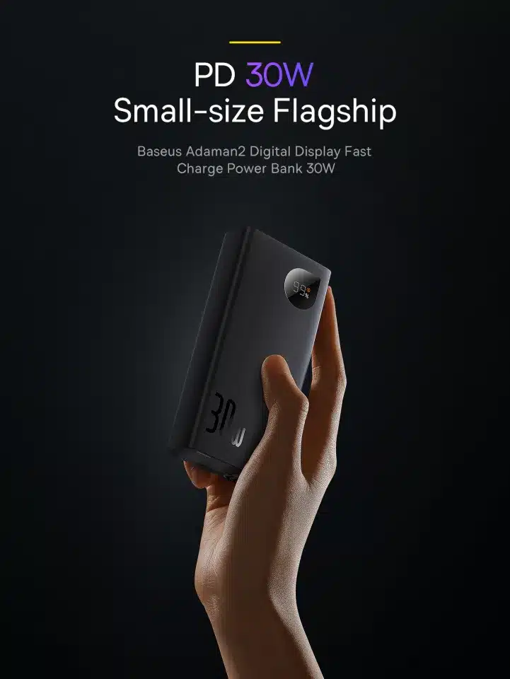 Baseus Adaman2 10000mAh 30W Metal Digital Display Quick Charge Power Bank 2