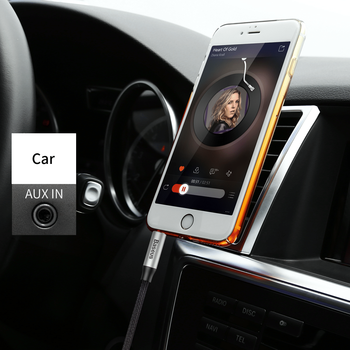 Baseus Audio Yiven M30 3.5mm to 3.5mm Cable 2