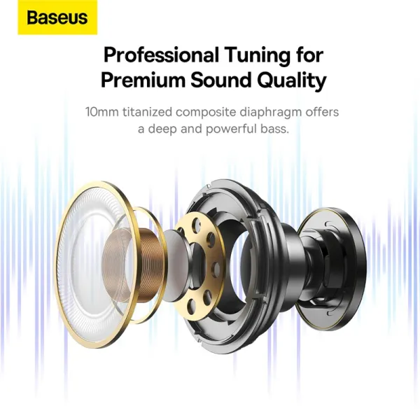 Baseus Bowie U2 Pro Neckband Noise Cancellation Wireless Earphones Black NGTU010001 15