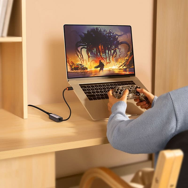 Baseus Hub Lite Series 100Mbps Type C to RJ45 LAN Port Ethernet Adapter 2