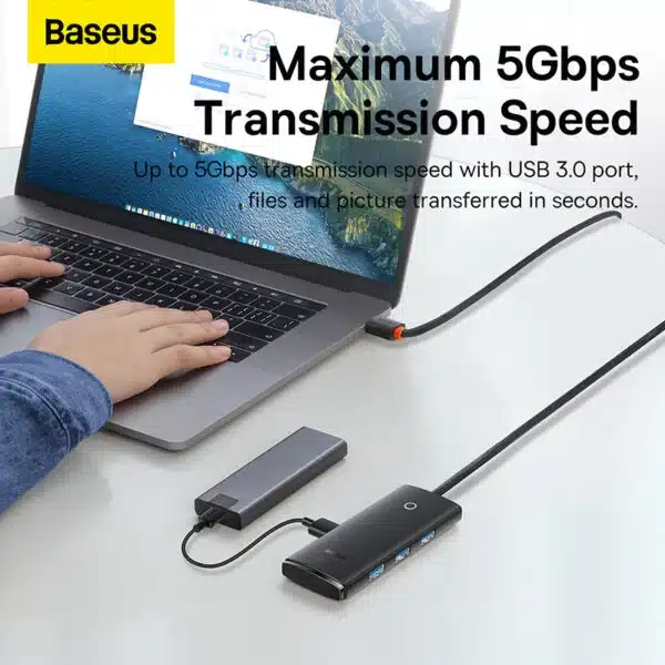 Baseus Hub Lite Series 4 Port Type C HUB Adapter 4X USB 3 1