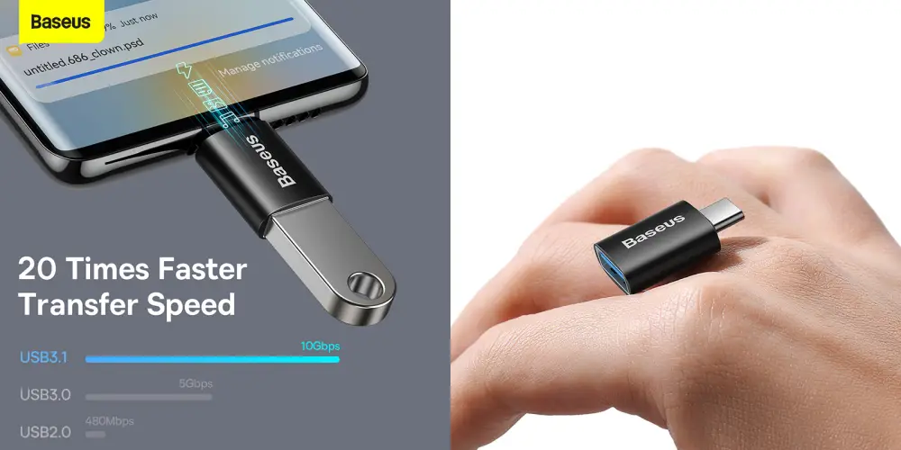 Baseus Ingenuity Series USB To Type C OTG Adapter 2