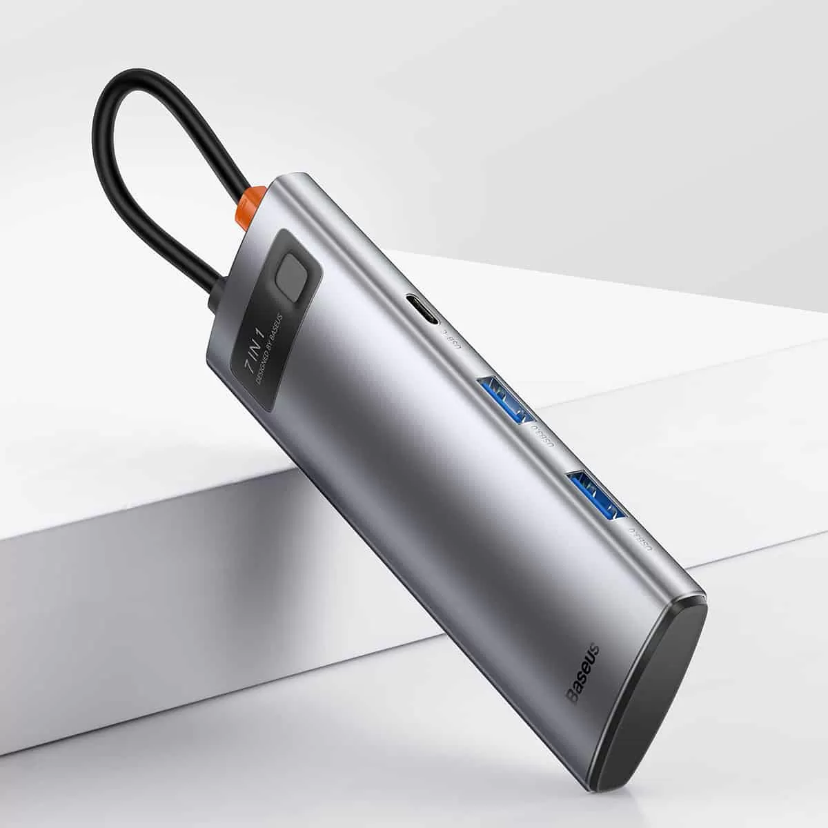 Baseus Metal Gleam Series 7 in 1 Multifunctional Type C Hub Docking Station 1