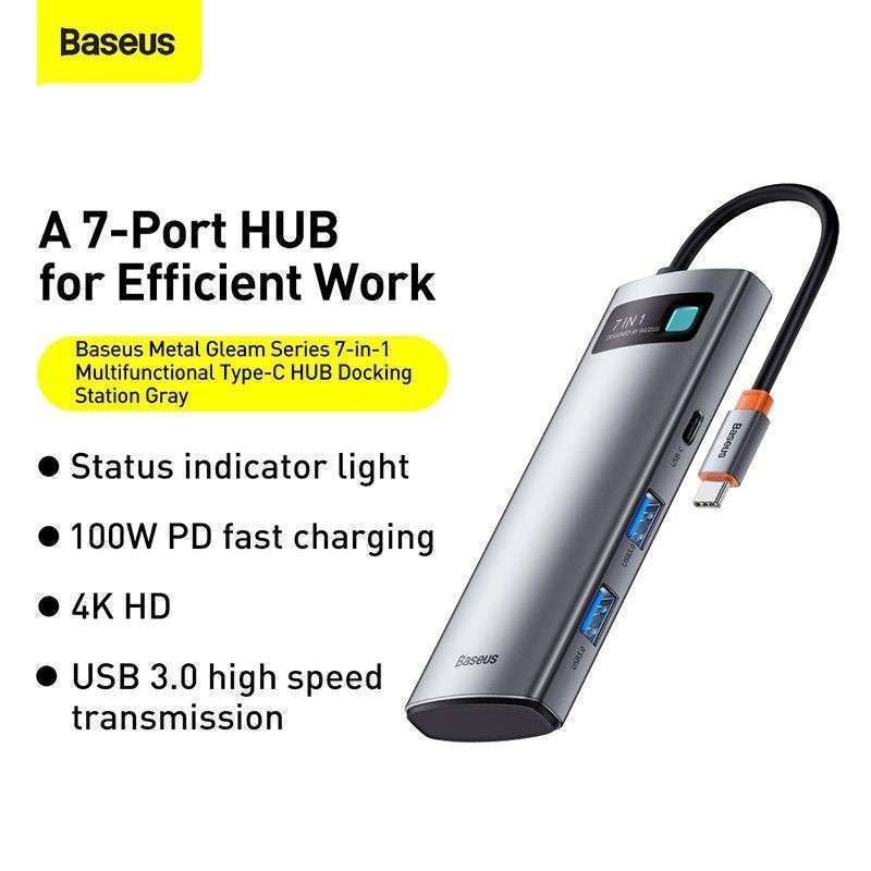 Baseus Starjoy 7 port Multifunctional Type C Hub Adapter 1