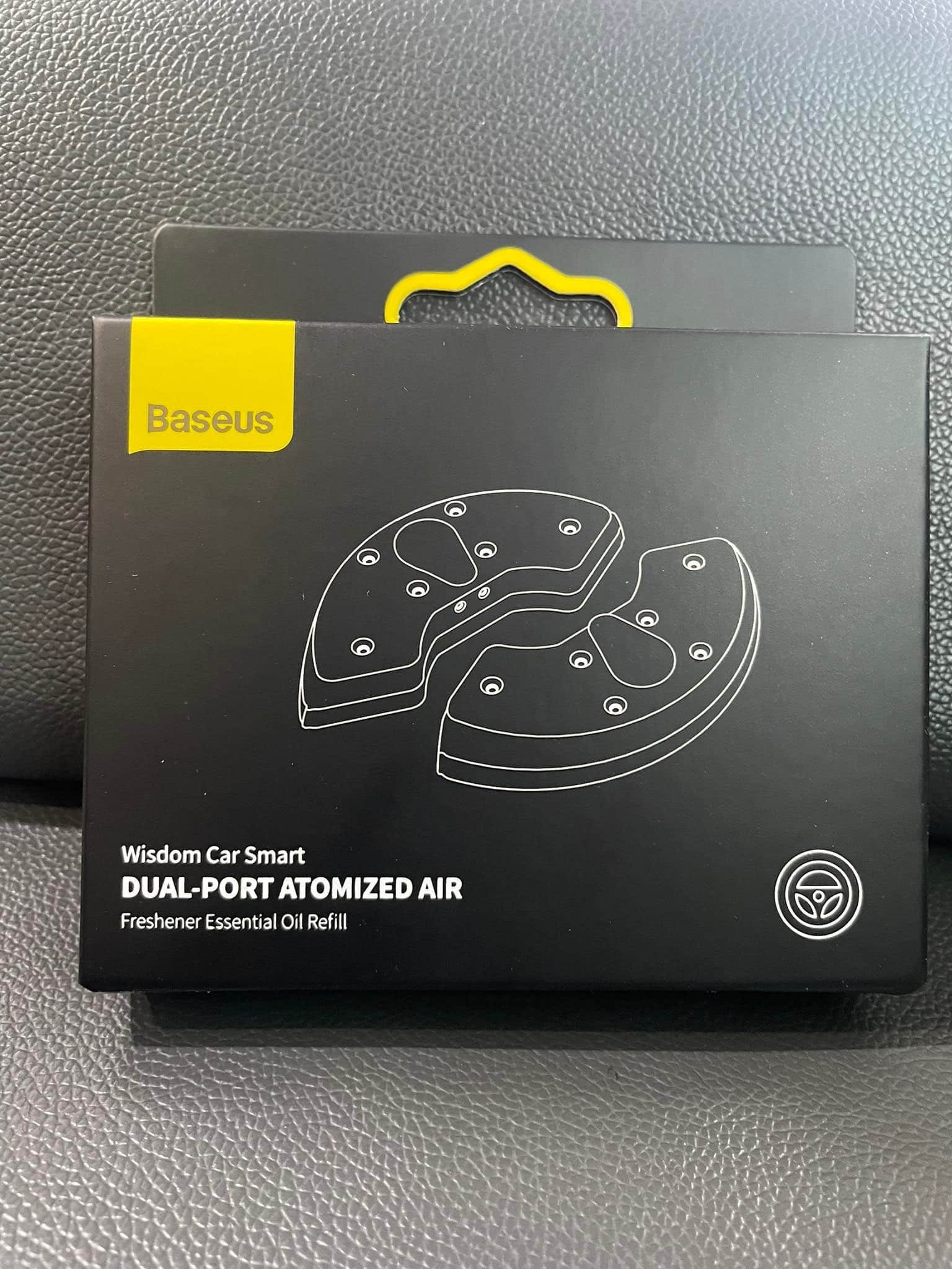 Baseus Wisdom Car Smart Dual Port Atomized Air Freshener Essential Oil Refill