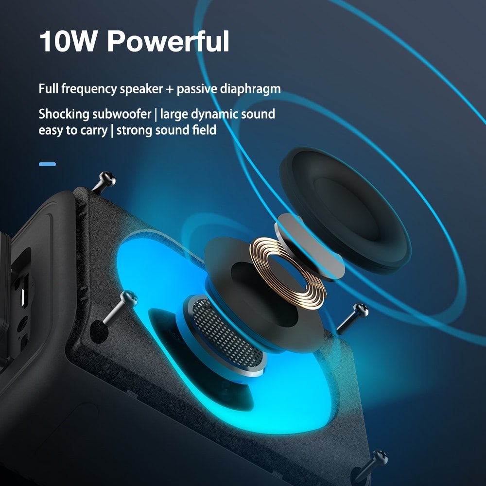 BlitzWolf AirAux AA WM2 10W Wireless Bluetooth Speaker 11