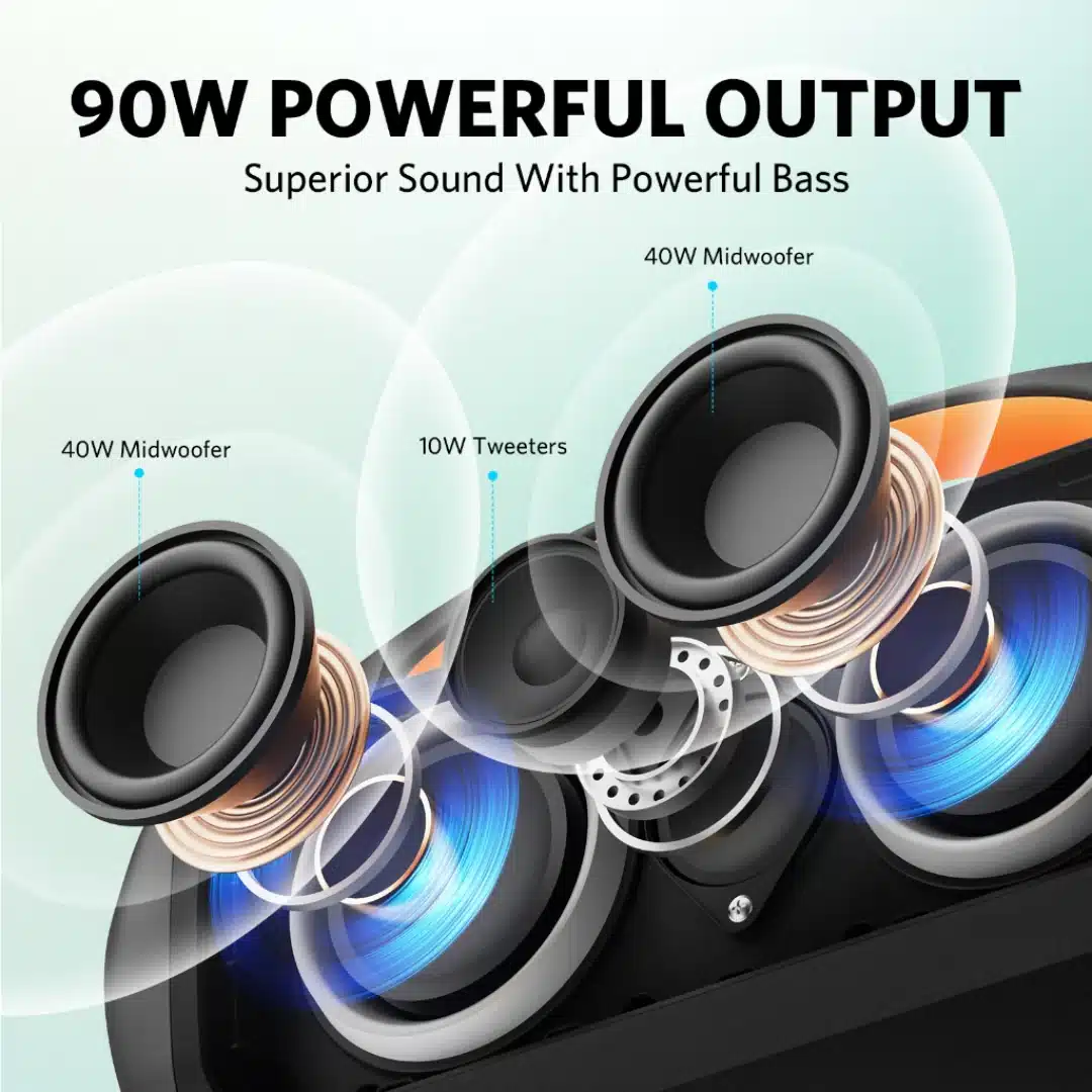 EarFun UBOOM Raver Portable Bluetooth Party Speaker 4