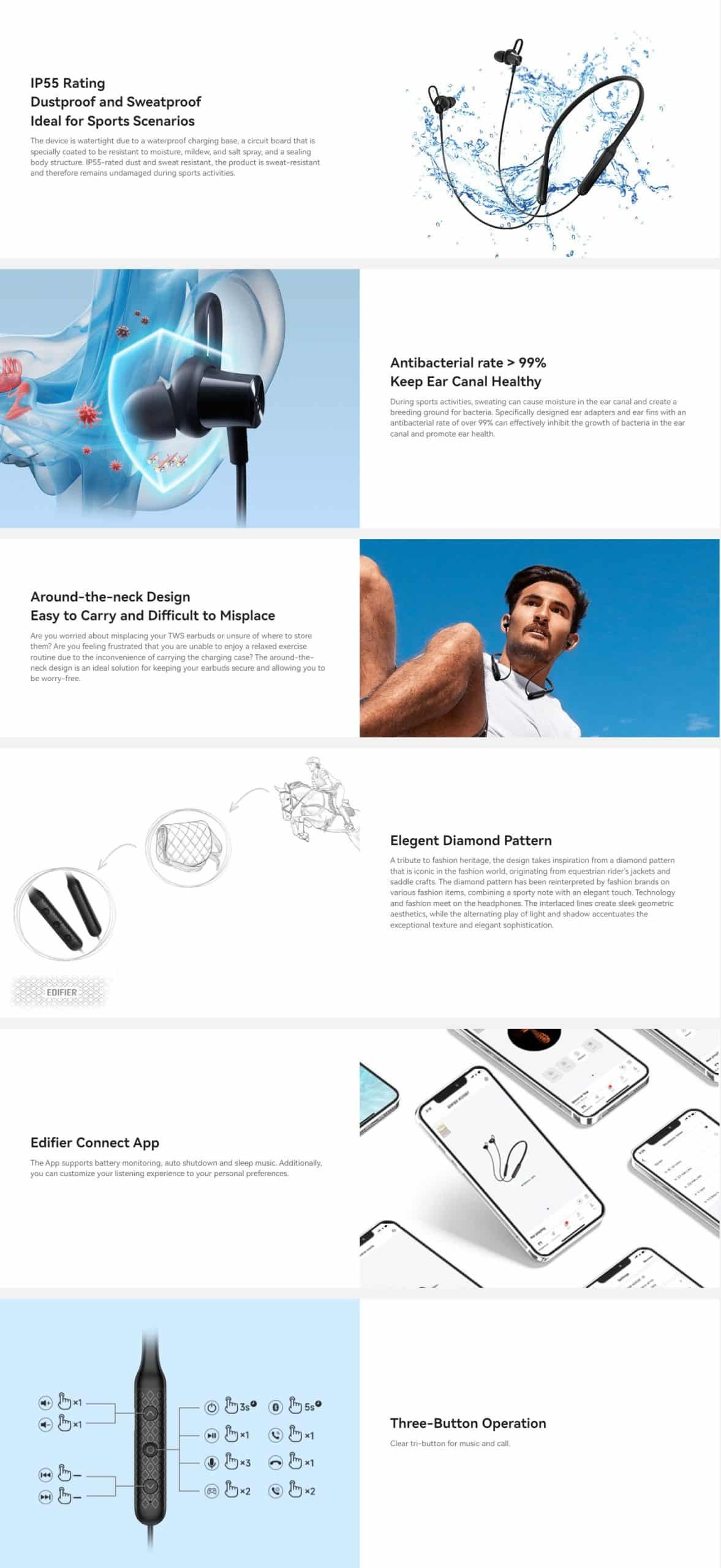 Edifier W210BT Hi Res LDAC Wireless Neckband Headphones 1 scaled 1