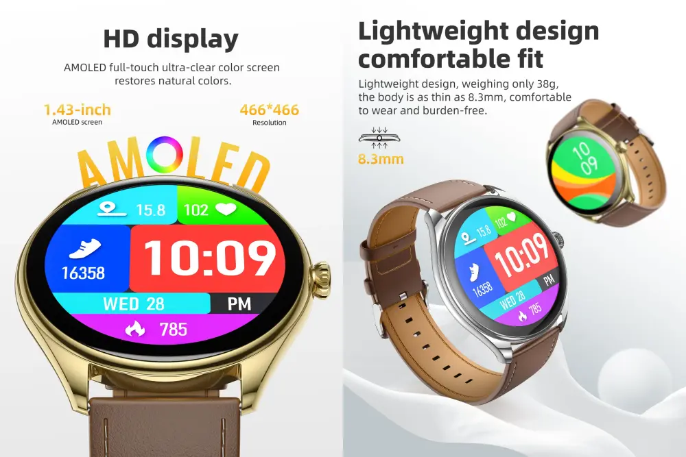 HOCO Y22 AMOLED Bluetooth Sports Smart Watch 2