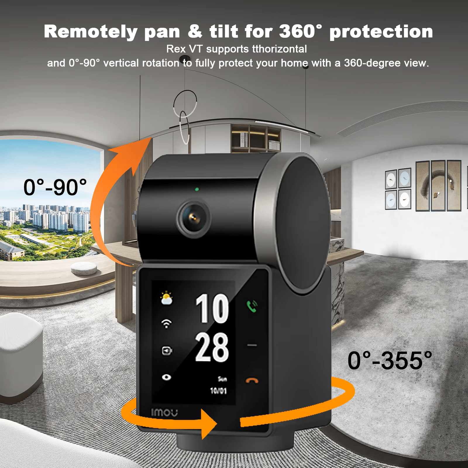 Imou Rex VT 3.6mm 5.0MP Wi Fi IP Camera with Display