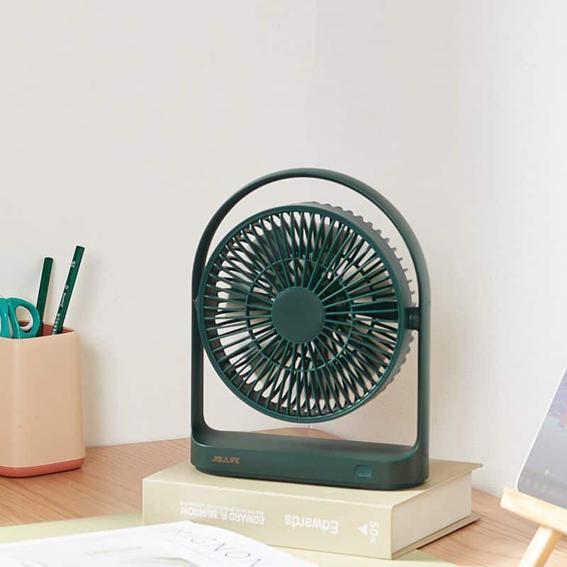 JISULIFE FA19A USB Portable Fan With Type C Charging Port – Green 1