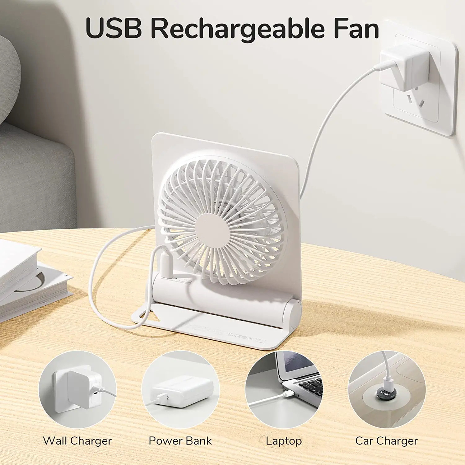 JISULIFE FA28A Desktop Foldable Fan 3