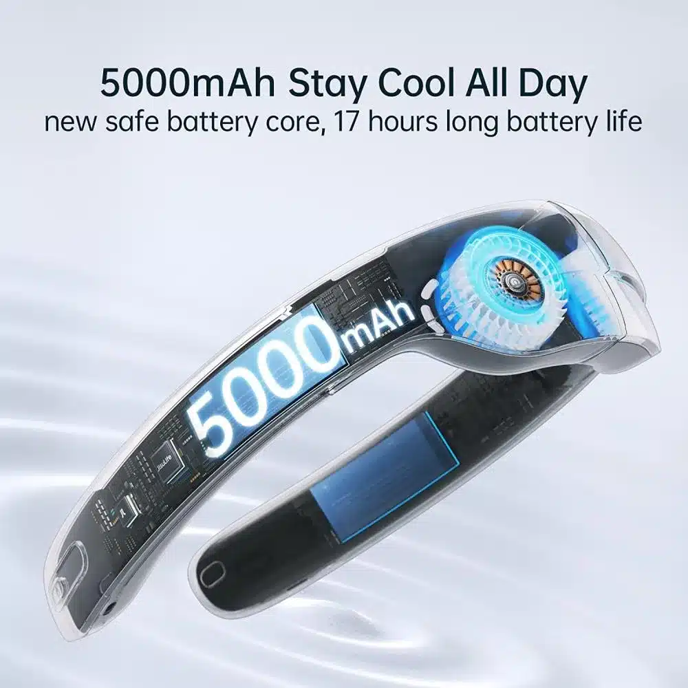 JISULIFE FA45 NeckFan Pro1 5000mAh With LED Display 2