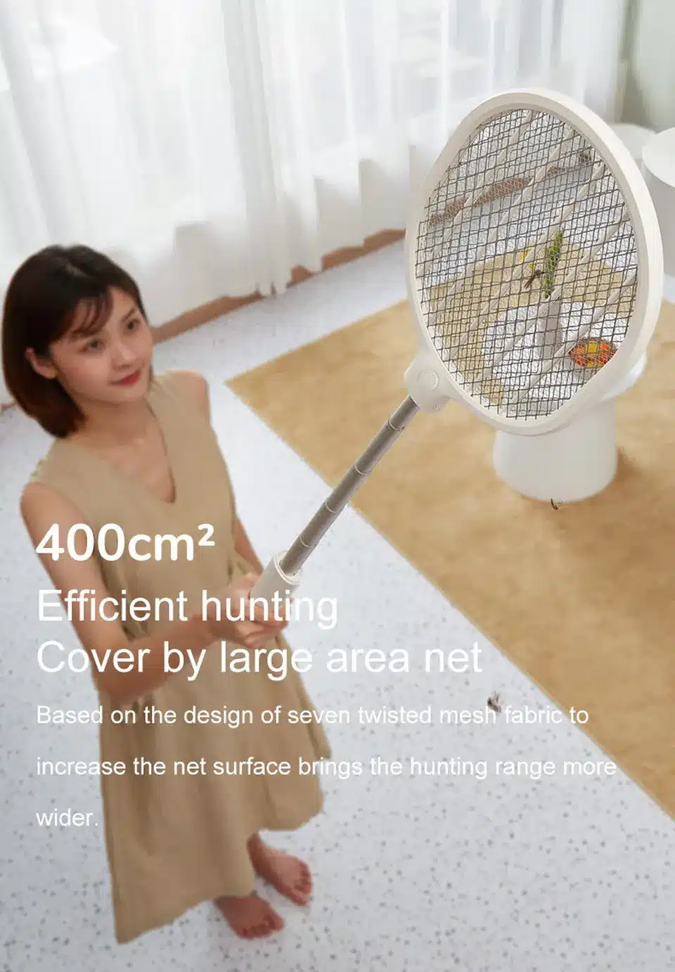 JISULIFE MS01 Mosquito Swatter Racket 1 JISULIFE MS01 Mosquito Swatter Racket 1