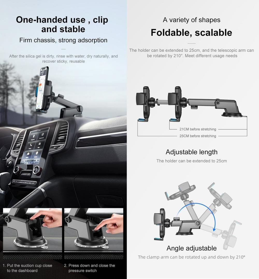 JOYROOM JR OK3 Adjustable Length Car Phone Holder 1