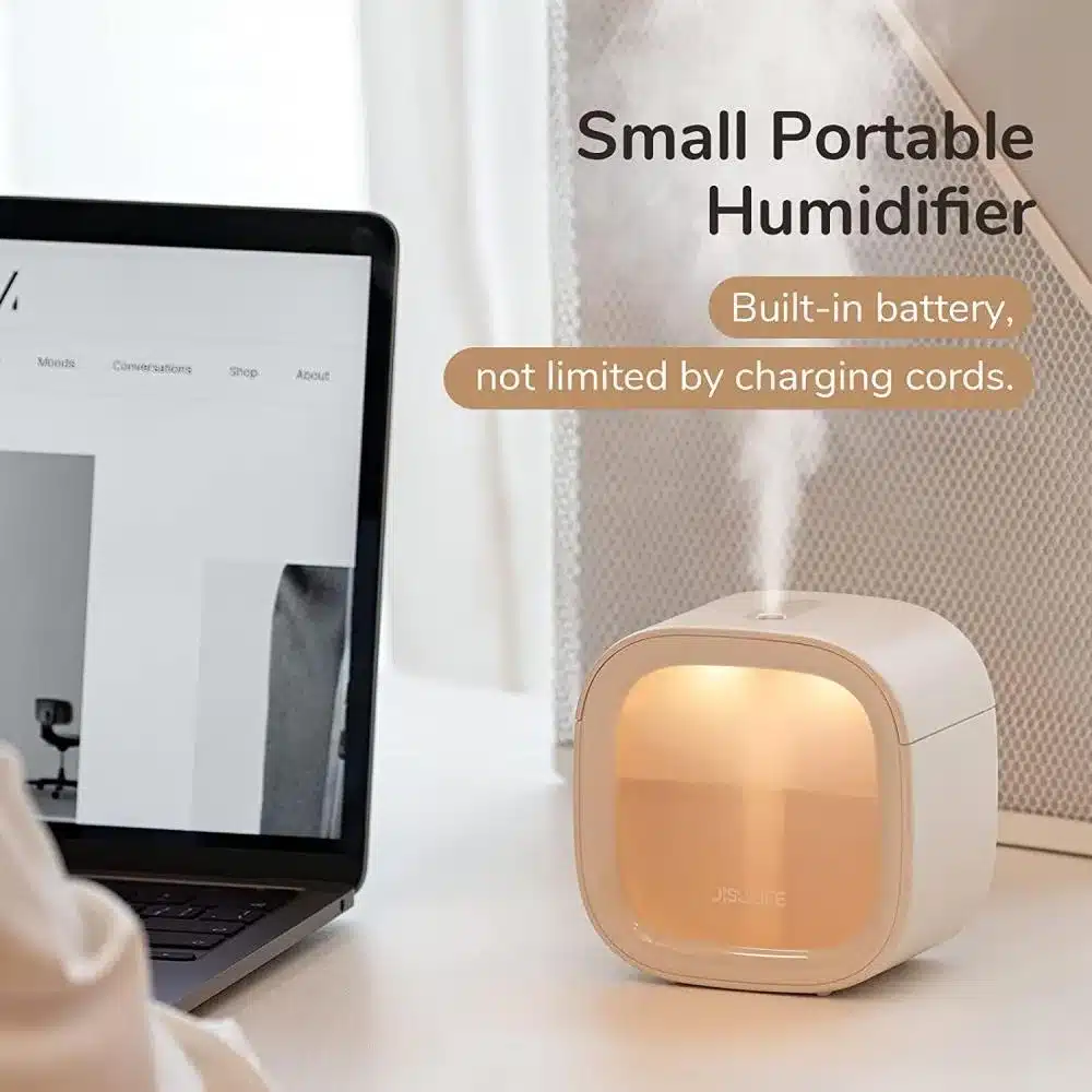 Jisulife HU18 Mini Aromatherapy Diffuser Cool Mist Humidifiers 1200mah 3