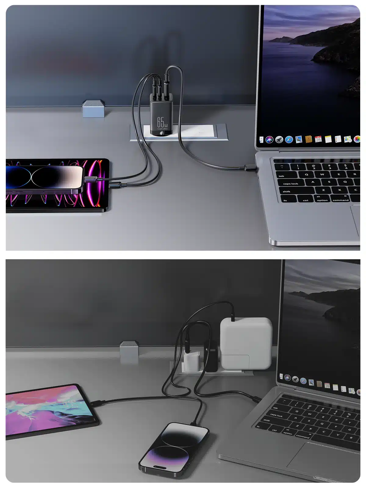 Joyroom JR TCG01 65W Fast Charger with 1.2m C to C Cable 3