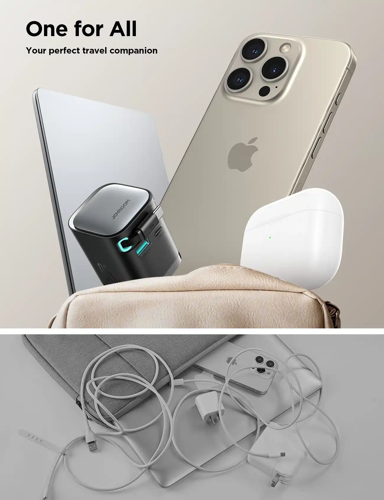 Joyroom JR TCL02 GaN 65W Charger with Retractable Cable 2