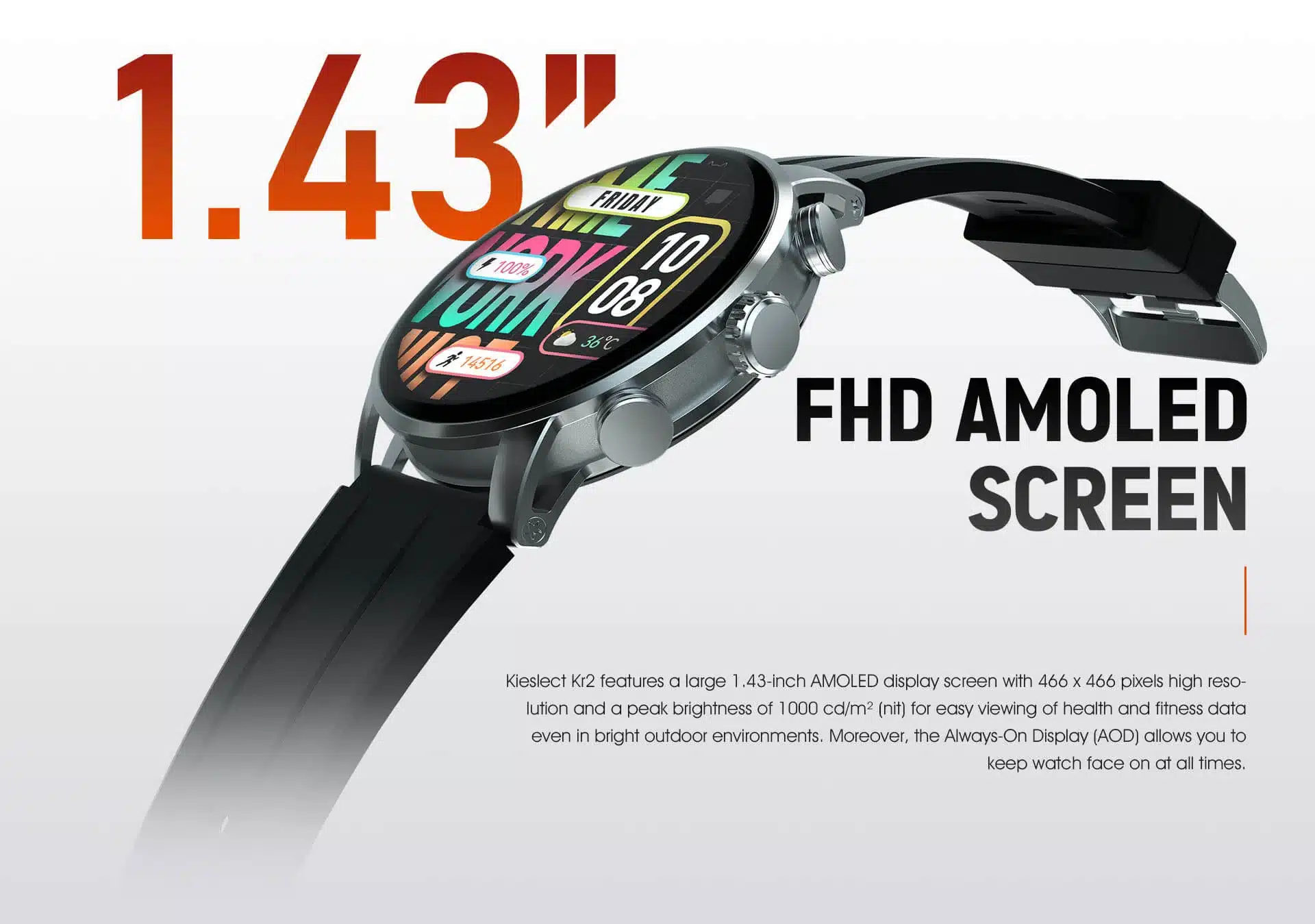 Kieslect Kr2 Smart Calling Watch 5