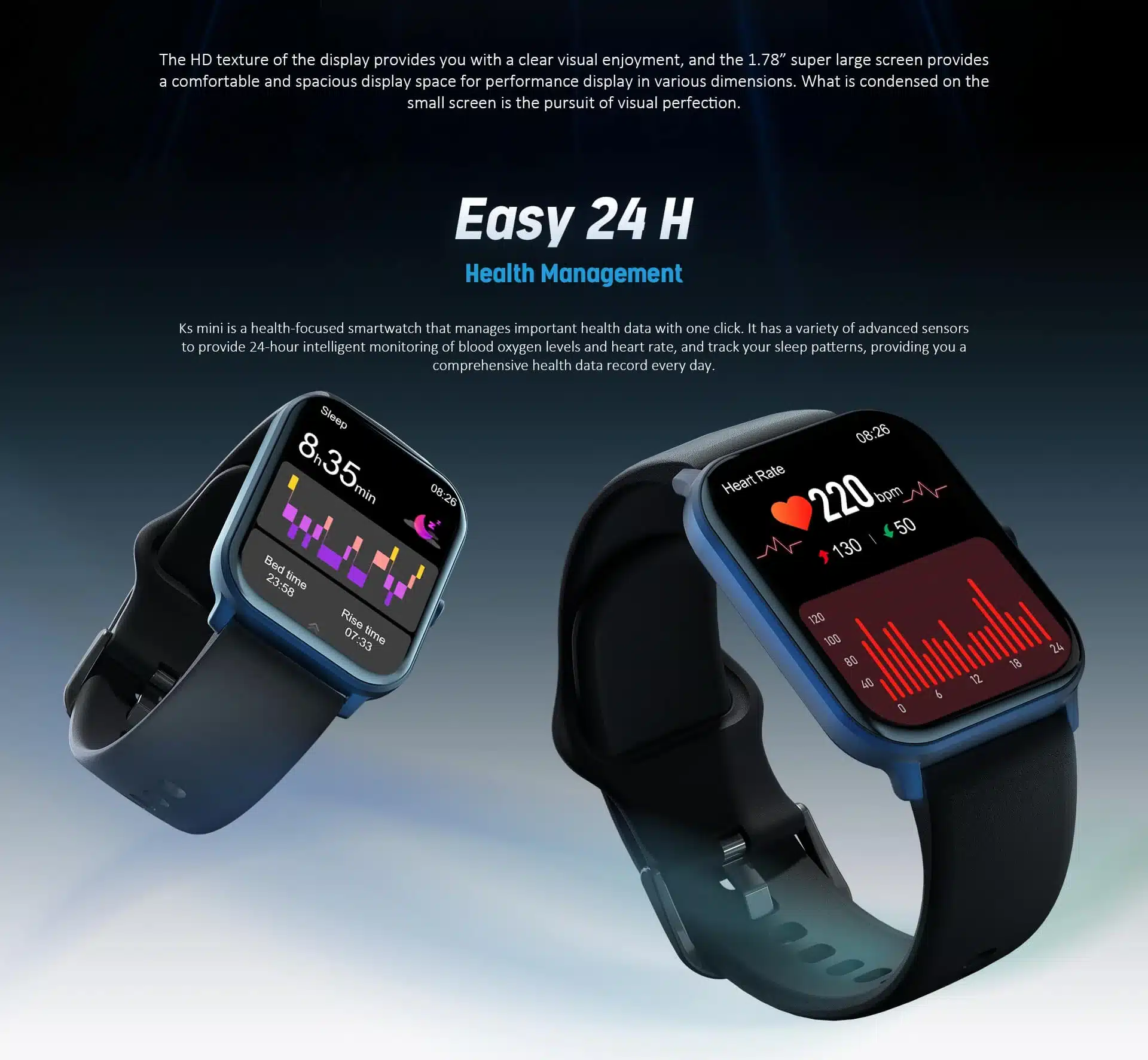 Kieslect Ks Mini Amoled Display Calling Smart Watch 6