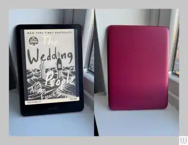 Kindle Paperwhite 2024 12th Generation pink Front Back Reviewer Photo SOURCE Brenda Stolyar 2