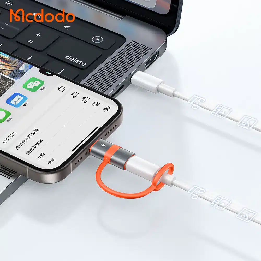 Mcdodo Lightning to USB C 60W Fast Charging Connector Data 2