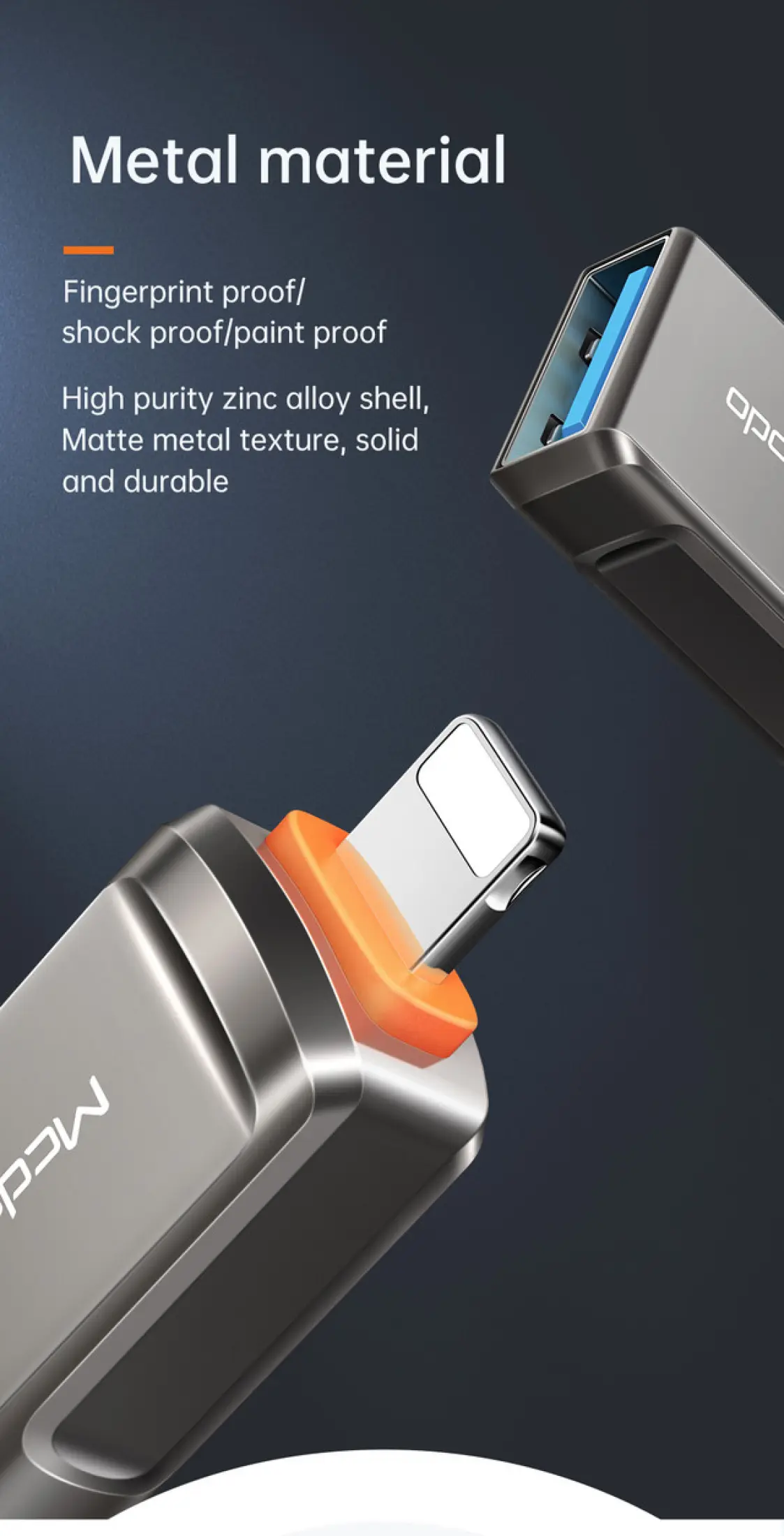 Mcdodo OTG Data Adapter USB A 3.0 To Lightning OT 8660 3