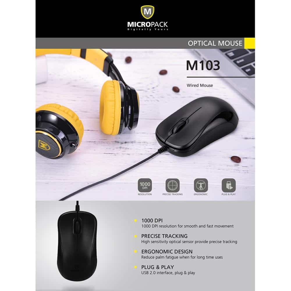 Micropack M103 Optical USB Mouse 2
