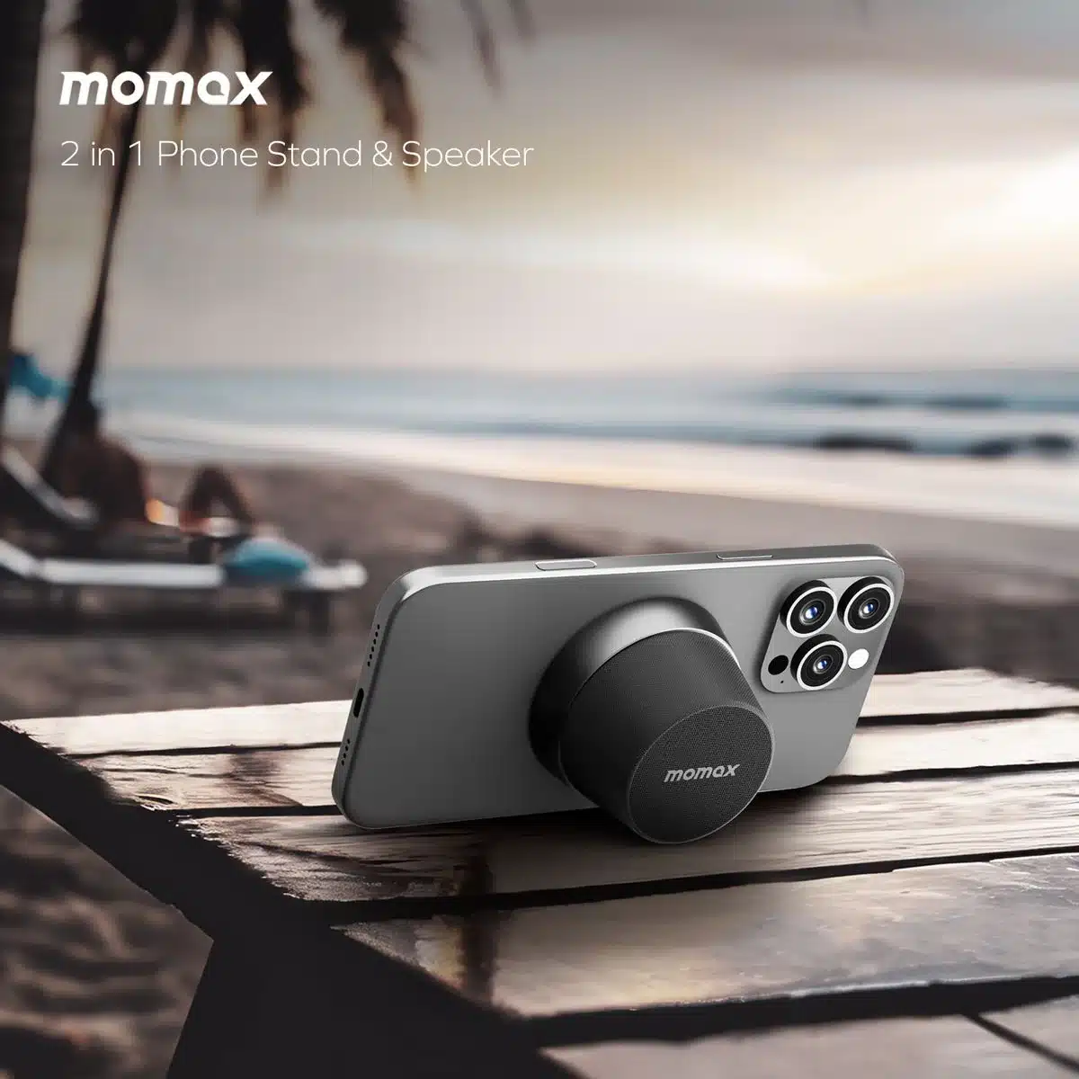 Momax 1 Vibe Go Magnetic Portable True Wireless Speaker 5